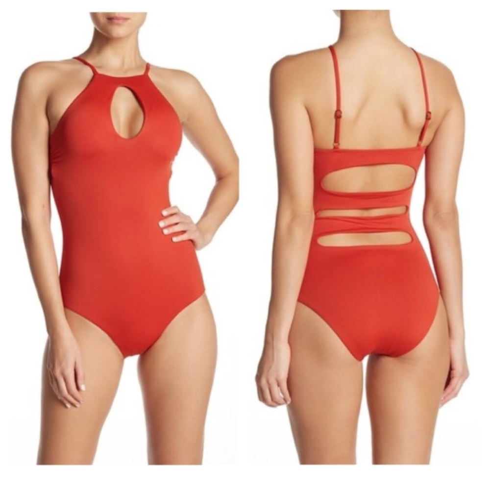 Becca mango swimsuit